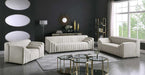 Meridian Furniture - Naya Velvet Chair in Cream - 637Cream-C - GreatFurnitureDeal