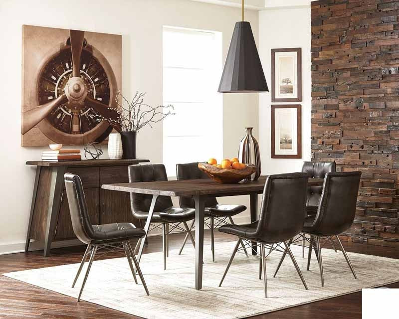 Coaster Furniture - Dittnar Charcoal Dining Chair Set of 4 - 110302 - GreatFurnitureDeal