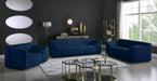 Meridian Furniture - Naya Velvet Sofa in Navy - 637Navy-S - GreatFurnitureDeal