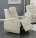 Myco Furniture - Transformers Leather Power Recliner Chair in Taupe - 1105-C-TA