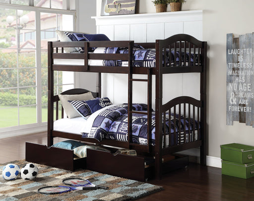 Acme Furniture - Heartland Twin Bunk Bed in Espresso - 02554 - GreatFurnitureDeal