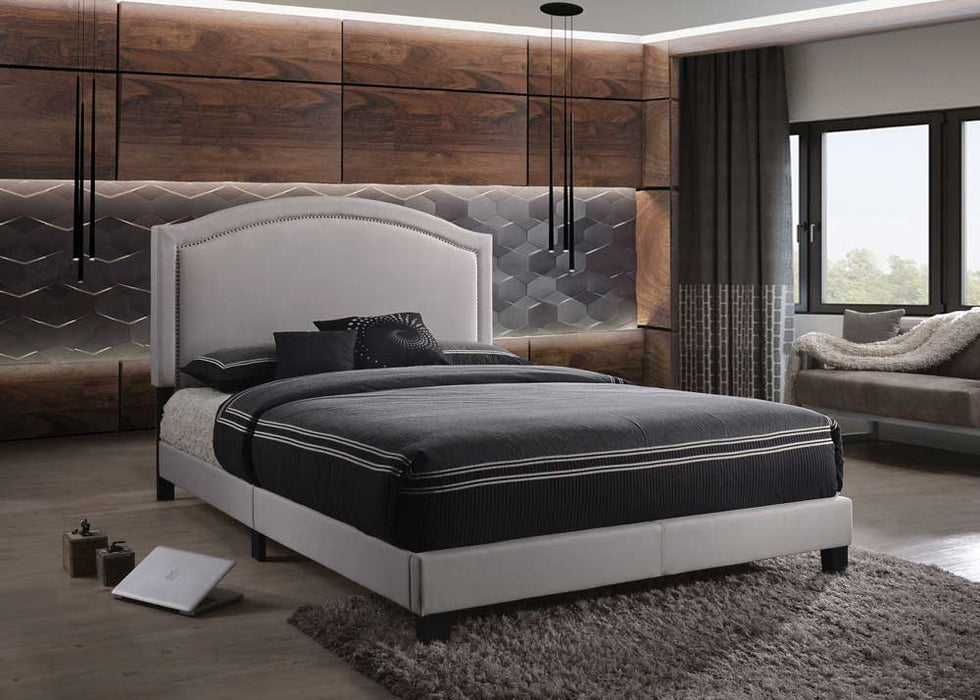 Acme Furniture - Garresso Fog Fabric Queen Platform Bed - 26340Q