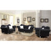 GFD Home - Jessica 2pc Living Room Velvet Material Sofa and Love Seat in Color Black - GreatFurnitureDeal