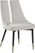 Meridian Furniture - Sleek Velvet Dining Chair Set of 2 in Cream - 944Cream-C - GreatFurnitureDeal