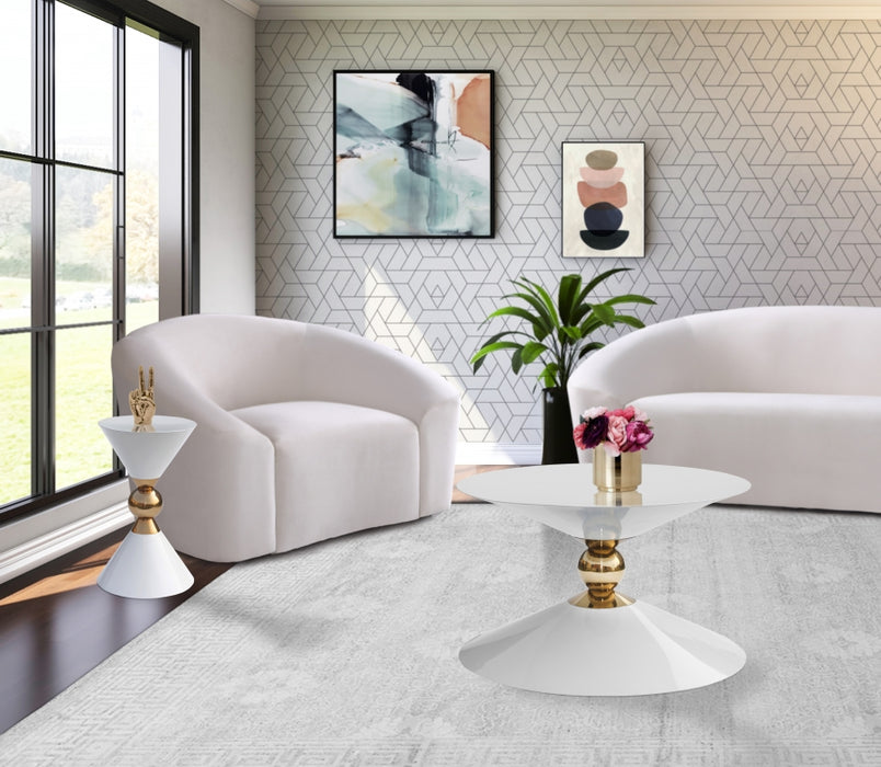 Meridian Furniture - Malia Coffee Table in White - 288-CT
