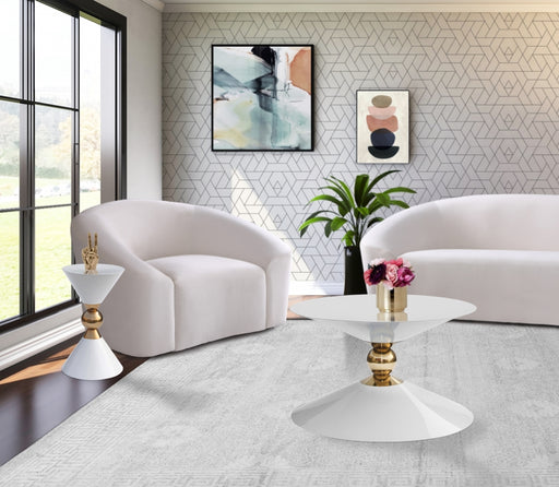 Meridian Furniture - Malia 3 Piece Occasional Table Set in White - 288-3SET - GreatFurnitureDeal