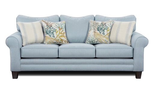 Southern Home Furnishings - Labyrinth Sofa in Sky - 1140 Labyrinth Sky Sofa - GreatFurnitureDeal