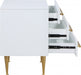 Meridian Furniture - Marisol Nightstand in White - 844White-NS - GreatFurnitureDeal