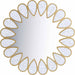 Meridian Furniture - Shell Mirror in Gold - 444-M - GreatFurnitureDeal