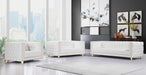 Meridian Furniture - Michelle Faux Leather Sofa in White - 651White-S - GreatFurnitureDeal