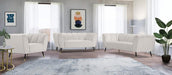 Meridian Furniture - Beaumont 3 Piece Living Room Set in Cream - 626Cream-S-3SET - GreatFurnitureDeal