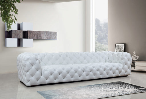 VIG Furniture - Divani Casa Dexter Transitional White Full Italian Leather Sofa - VGCA114-FL-WHT - GreatFurnitureDeal