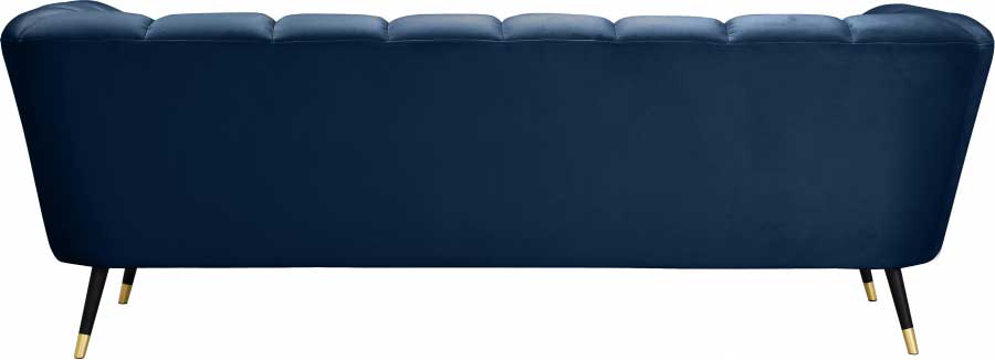 Meridian Furniture - Beaumont Velvet Sofa in Navy - 626Navy-S - GreatFurnitureDeal