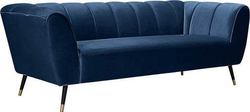 Meridian Furniture - Beaumont 3 Piece Living Room Set in Navy - 626Navy-S-3SET - GreatFurnitureDeal