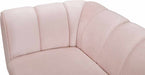 Meridian Furniture - Beaumont Velvet Sofa in Pink - 626Pink-S - GreatFurnitureDeal