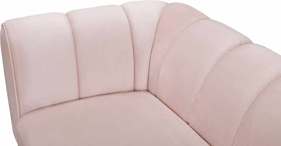Meridian Furniture - Beaumont Velvet Sofa in Pink - 626Pink-S