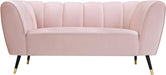Meridian Furniture - Beaumont 3 Piece Living Room Set in Pink - 626Pink-S-3SET - GreatFurnitureDeal