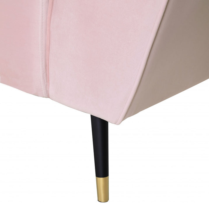 Meridian Furniture - Beaumont Velvet Chair in Pink - 626Pink-C - GreatFurnitureDeal