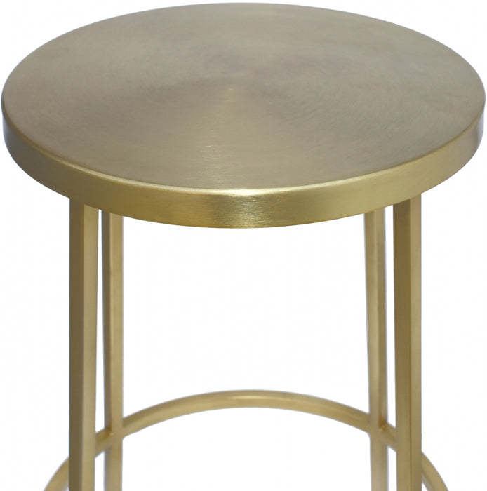 Meridian Furniture - Tyson Counter Stool Set of 2 in Gold - 949Gold - GreatFurnitureDeal