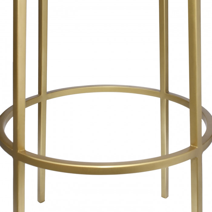 Meridian Furniture - Tyson Bar Stool Set of 2 in Gold - 950Gold