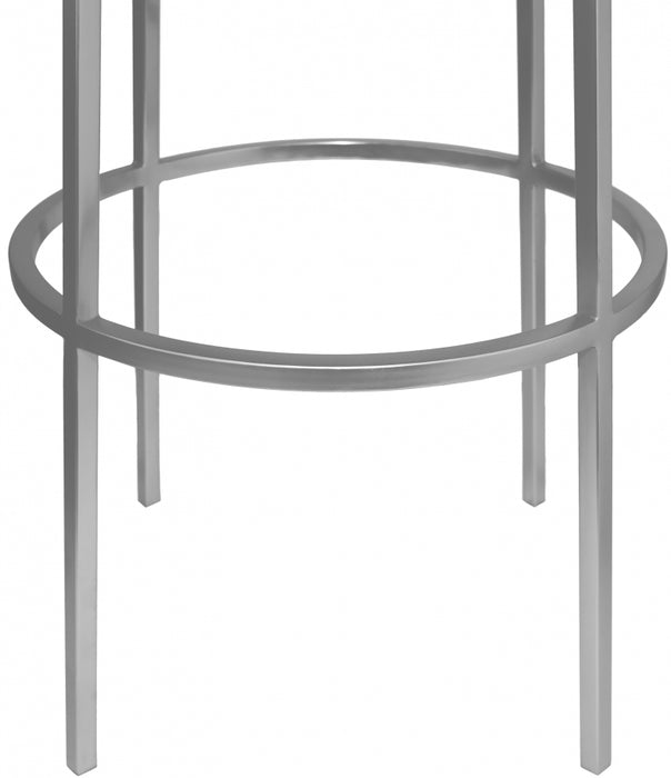 Meridian Furniture - Tyson Bar Stool Set of 2 in Silver - 950Silver - GreatFurnitureDeal