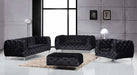 Meridian Furniture - Mercer Velvet Sofa in Black - 646BL-S - GreatFurnitureDeal