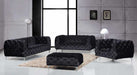 Meridian Furniture - Mercer Velvet Loveseat in Black - 646BL-L - GreatFurnitureDeal