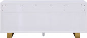 Meridian Furniture - Excel Sideboard-Buffet in White Lacquer - 355 - GreatFurnitureDeal