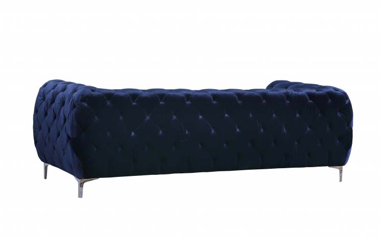 Meridian Furniture - Mercer Velvet Sofa in Navy - 646Navy-S
