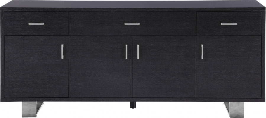 Meridian Furniture - Excel Sideboard-Buffet in Grey Oak Lacquer - 359