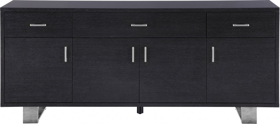 Meridian Furniture - Excel Sideboard-Buffet in Grey Oak Lacquer - 359 - GreatFurnitureDeal