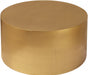 Meridian Furniture - Cylinder Coffee Table in Brushed Gold - 296-CT - GreatFurnitureDeal