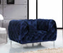 Meridian Furniture - Mercer 3 Piece Living Room Set in Navy -  646Navy-S-3SET - GreatFurnitureDeal