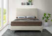 Meridian Furniture - Geri Velvet King Bed in Cream - GeriCream-K - GreatFurnitureDeal