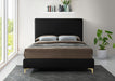 Meridian Furniture - Geri Velvet Queen Bed in Black - GeriBlack-Q - GreatFurnitureDeal