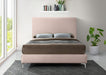 Meridian Furniture - Geri Velvet Queen Bed in Pink - GeriPink-Q - GreatFurnitureDeal