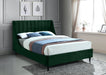 Meridian Furniture - Eva Velvet Queen Bed in Green - EvaGreen-Q - GreatFurnitureDeal