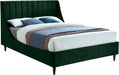 Meridian Furniture - Eva Velvet Queen Bed in Green - EvaGreen-Q - GreatFurnitureDeal