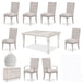 AICO Furniture - Glimmering Heights 11 Piece Rectangular Dining Room Set - 9011000-111-11SET