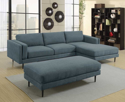 Myco Furniture - Colton Denim Sectional in Polyster Fabric - 1200-DE - GreatFurnitureDeal