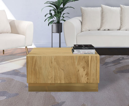 Meridian Furniture - Acacia Coffee Table in Gold - 232-CT - GreatFurnitureDeal