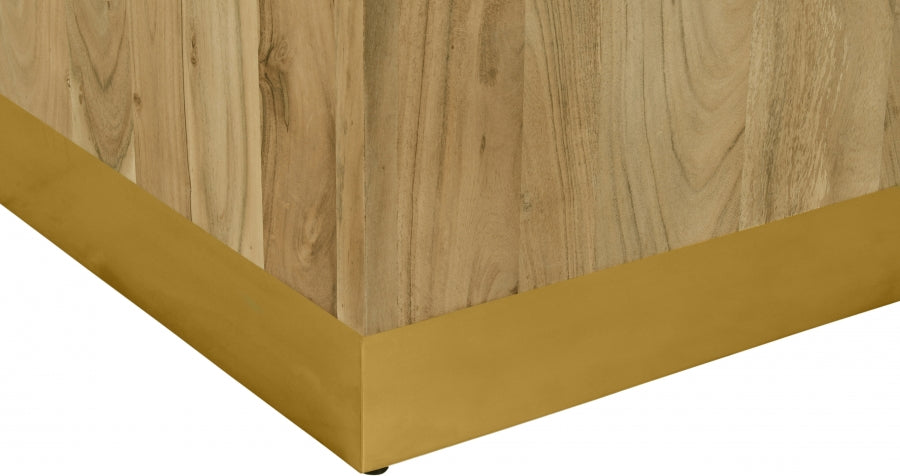 Meridian Furniture - Acacia End Table in Gold - 232-ET