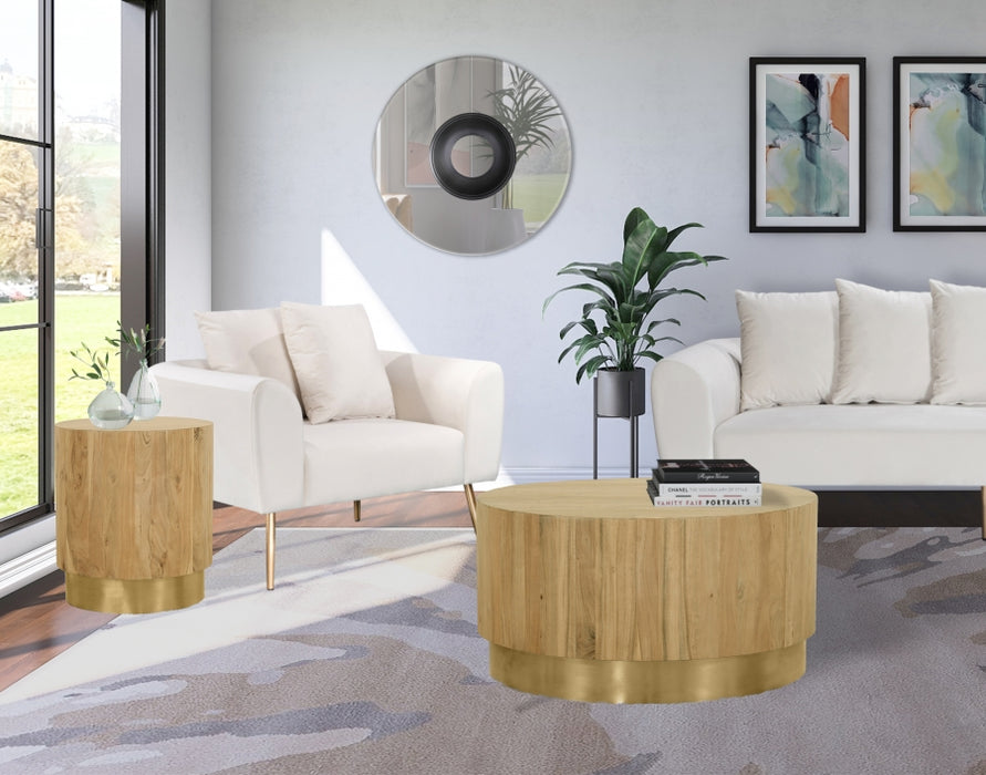 Meridian Furniture - Acacia Coffee Table in Gold - 246-CT - GreatFurnitureDeal