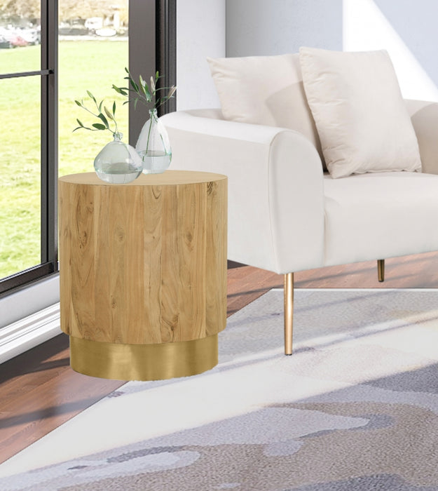 Meridian Furniture - Acacia End Table in Gold - 246-ET - GreatFurnitureDeal