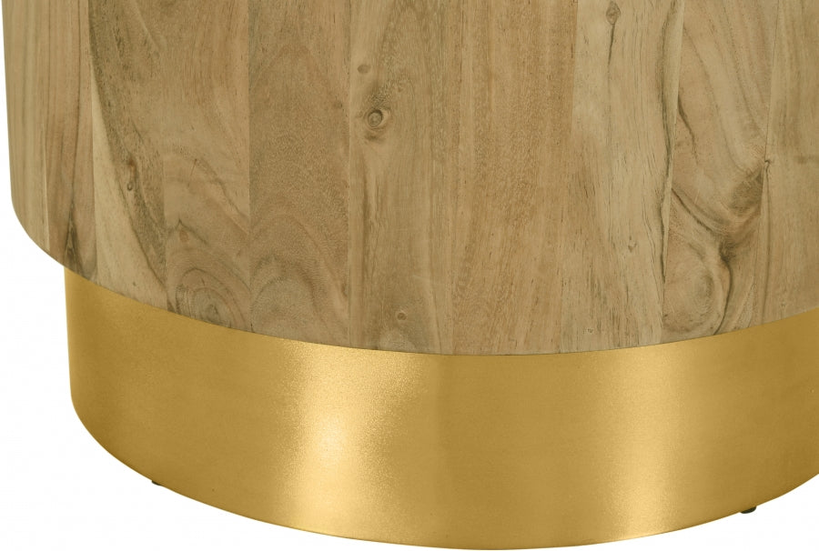 Meridian Furniture - Acacia End Table in Gold - 246-ET