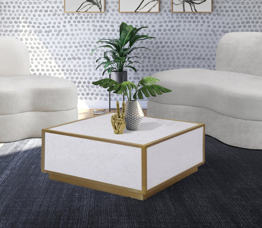 Meridian Furniture - Glitz Coffee Table in Gold - 242-CT - GreatFurnitureDeal