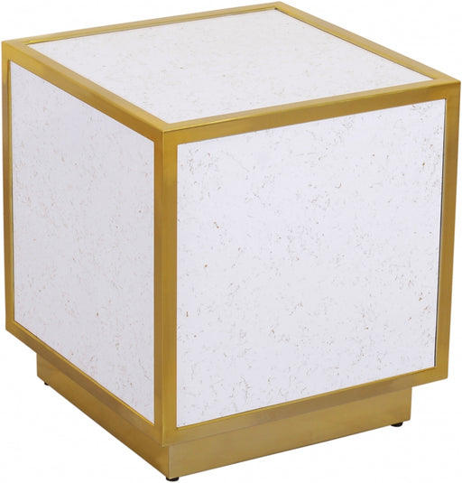 Meridian Furniture - Glitz End Table in Gold - 242-ET - GreatFurnitureDeal
