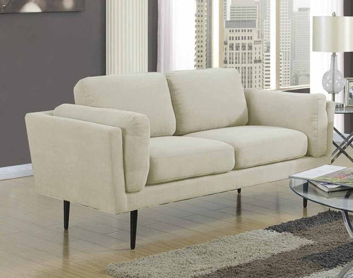 Myco Furniture - Colton Beige Loveseat in Polyster Fabric - 1205-BG-L - GreatFurnitureDeal