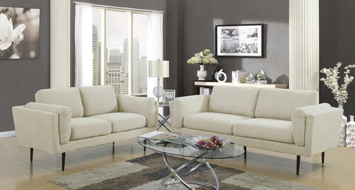 Myco Furniture - Colton 2 Piece Sofa Set in Beige - 1205-BG-SL - GreatFurnitureDeal
