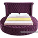 Meridian Furniture - Luxus Velvet Queen Bed in Purple - LuxusPurple-Q - GreatFurnitureDeal